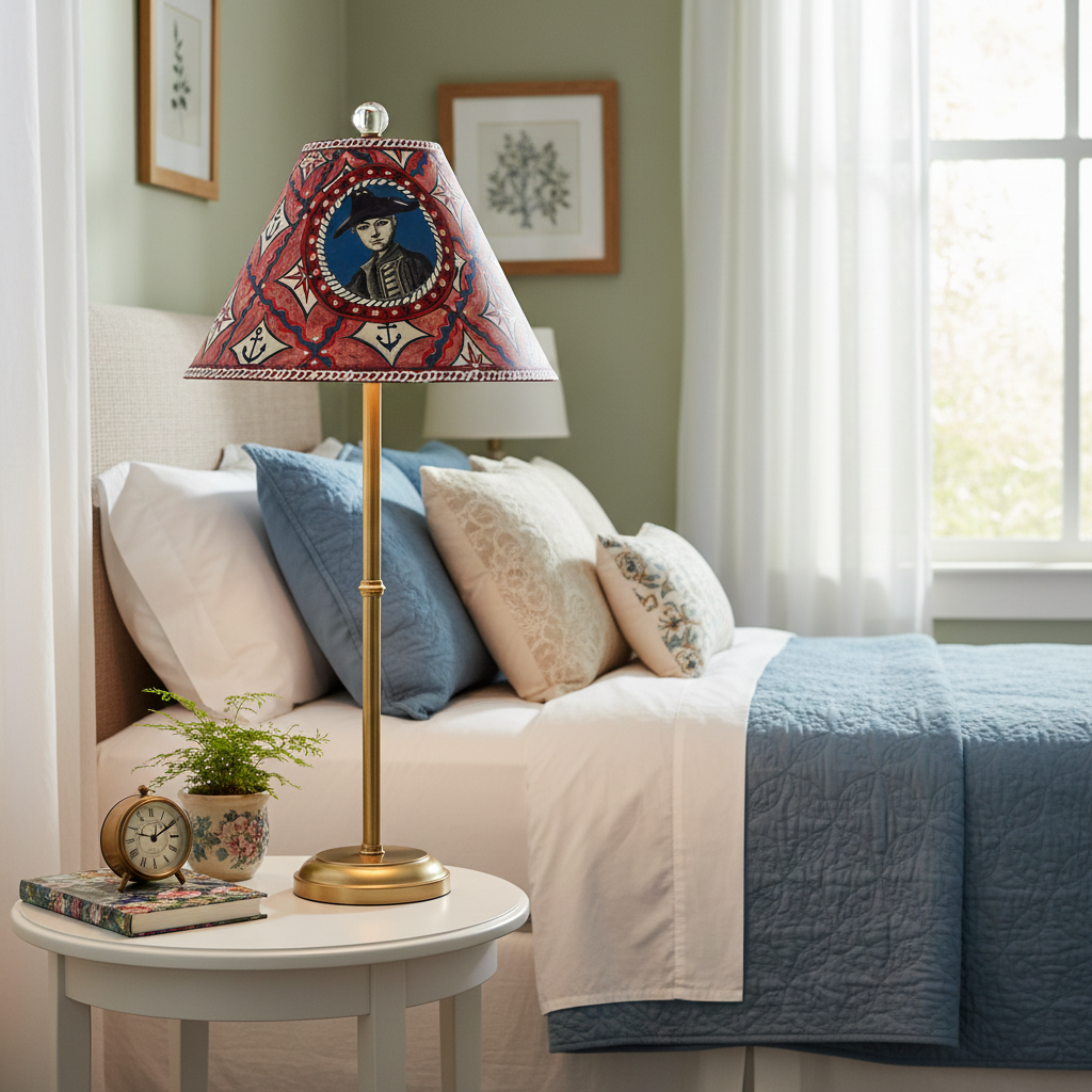 The Sea Captain Hand Painted Lampshade | The Painter's Studio Collection