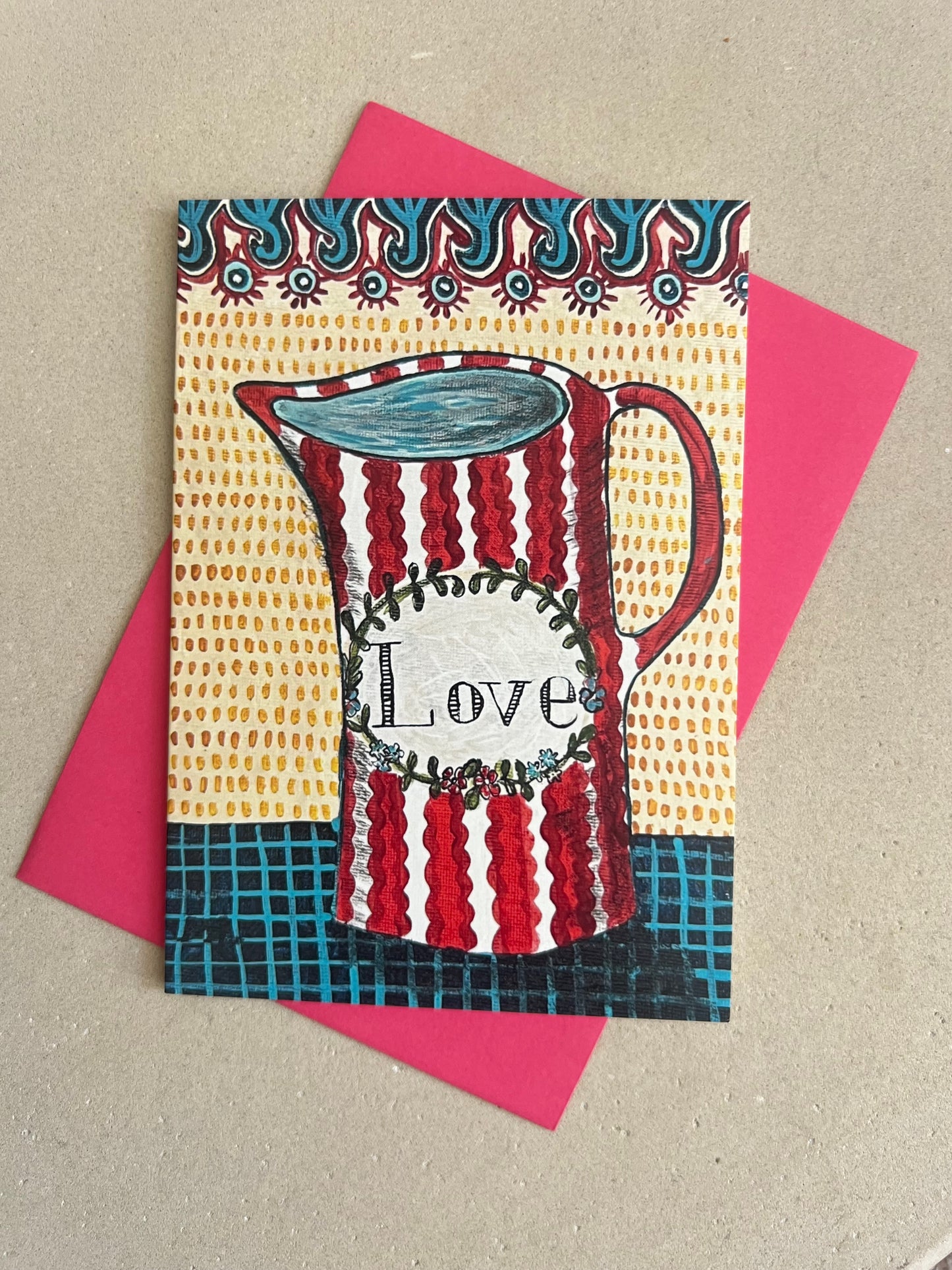 Love Greetings Card - Blank Inside